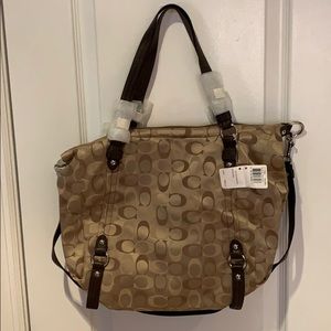 Coach Shoulder/Crossbody Bag - Gold Signature